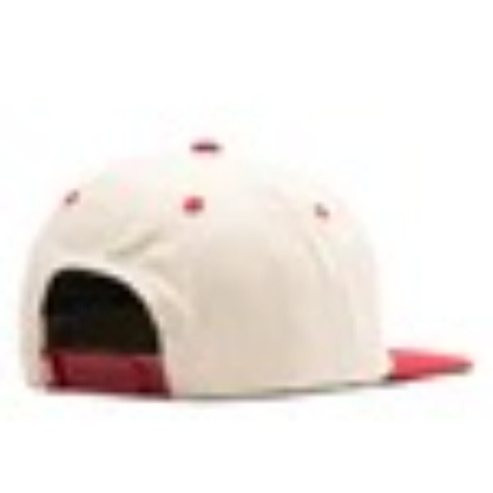 NWT Snag beige & red color block snapback baseball cap - Picture 2 of 8